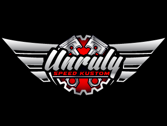 Unruly speed kustom  logo design by PRN123