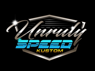 Unruly speed kustom  logo design by DreamLogoDesign