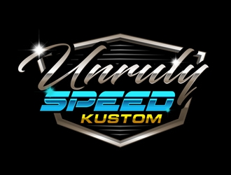 Unruly speed kustom  logo design by DreamLogoDesign