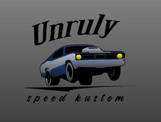 Unruly speed kustom  logo design by chumberarto