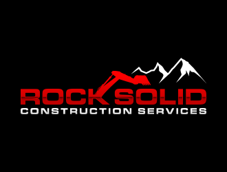 Rock Solid Construction Services  logo design by lexipej