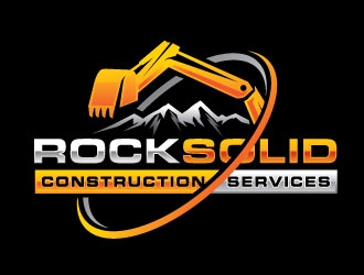 Rock Solid Construction Services  logo design by REDCROW