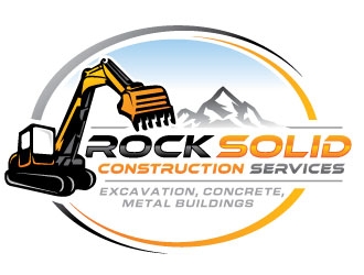 Rock Solid Construction Services  logo design by REDCROW