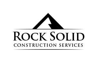 Rock Solid Construction Services  logo design by BeDesign