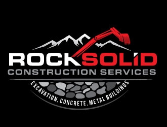 Rock Solid Construction Services  logo design by REDCROW