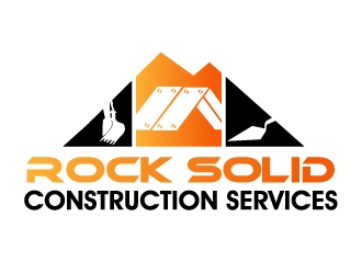 Rock Solid Construction Services  logo design by PMG