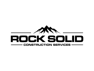 Rock Solid Construction Services  logo design by excelentlogo