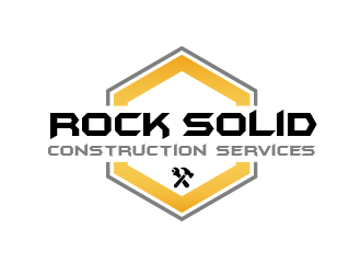 Rock Solid Construction Services  logo design by BeDesign