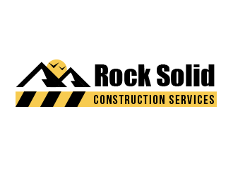 Rock Solid Construction Services  logo design by BeDesign