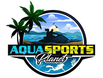 AquaSportsPlanet logo design by LucidSketch