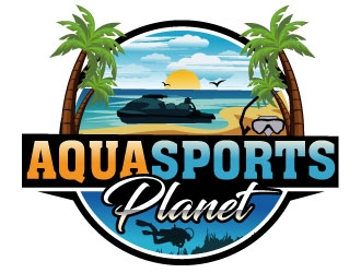 AquaSportsPlanet logo design by LucidSketch