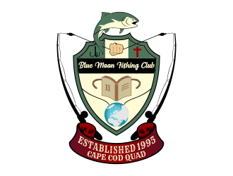 Blue Moon Fishing Club logo design by Kruger