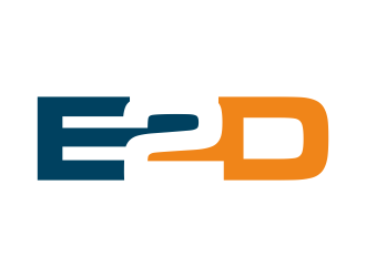 E2D logo design by p0peye