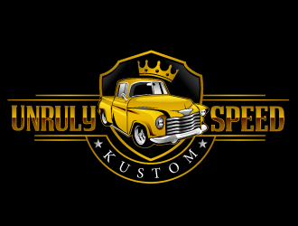 Unruly speed kustom  logo design by THOR_