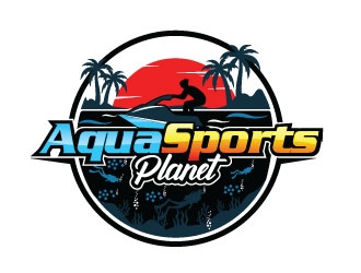 AquaSportsPlanet logo design by MonkDesign