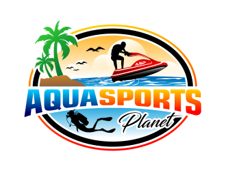 AquaSportsPlanet logo design by cintoko