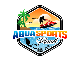 AquaSportsPlanet logo design by cintoko