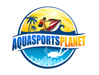 AquaSportsPlanet logo design by coco