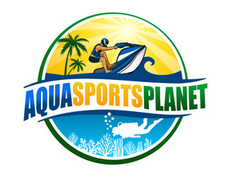 AquaSportsPlanet logo design by coco