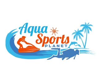 AquaSportsPlanet logo design by AamirKhan