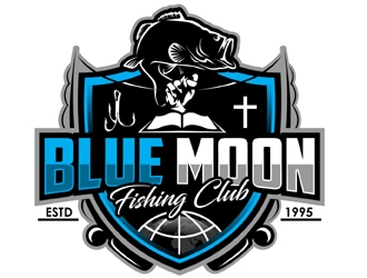 Blue Moon Fishing Club logo design by MAXR