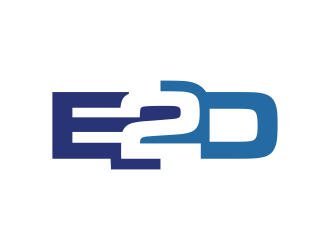 E2D logo design by BlessedArt