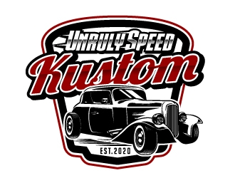 Unruly speed kustom  logo design by jaize