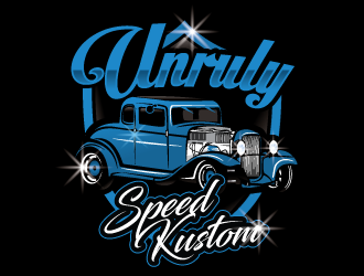 Unruly speed kustom  logo design by gogo