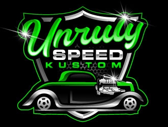 Unruly speed kustom  logo design by Suvendu