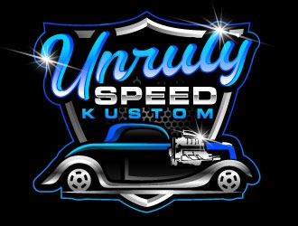 Unruly speed kustom  logo design by Suvendu