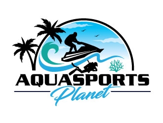 AquaSportsPlanet logo design by invento