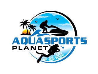 AquaSportsPlanet logo design by invento