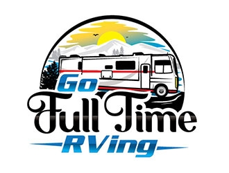 Go Full Time RVing logo design by gogo