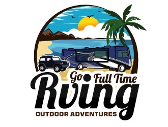 Go Full Time RVing logo design by LucidSketch