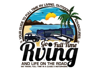 Go Full Time RVing logo design by LucidSketch