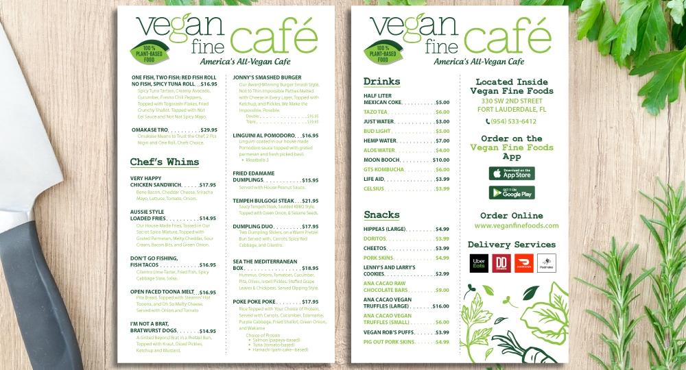 Vegan Fine Cafe logo design by LogOExperT