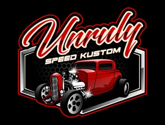 Unruly speed kustom  logo design by daywalker