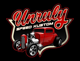 Unruly speed kustom  logo design by daywalker