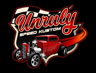 Unruly speed kustom  logo design by daywalker