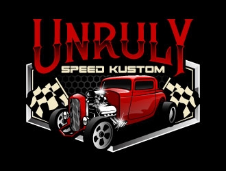 Unruly speed kustom  logo design by daywalker