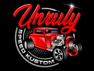 Unruly speed kustom  logo design by Suvendu