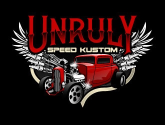 Unruly speed kustom  logo design by daywalker