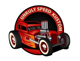 Unruly speed kustom  logo design by Danny19