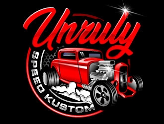 Unruly speed kustom  logo design by Suvendu