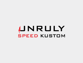 Unruly speed kustom  logo design by azizah