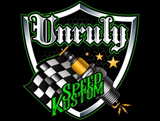 Unruly speed kustom  logo design by Suvendu