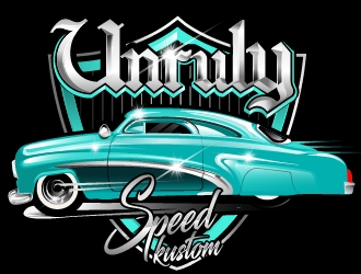 Unruly speed kustom  logo design by Suvendu