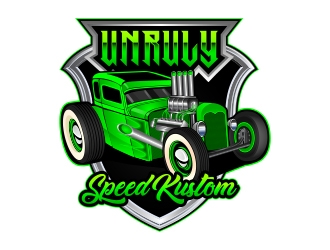 Unruly speed kustom  logo design by Danny19