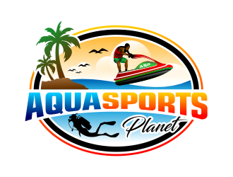 AquaSportsPlanet logo design by cintoko