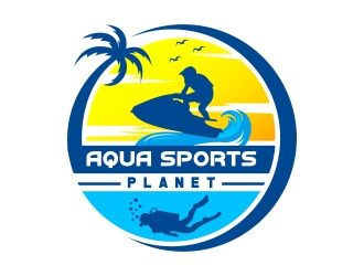 AquaSportsPlanet logo design by Danny19